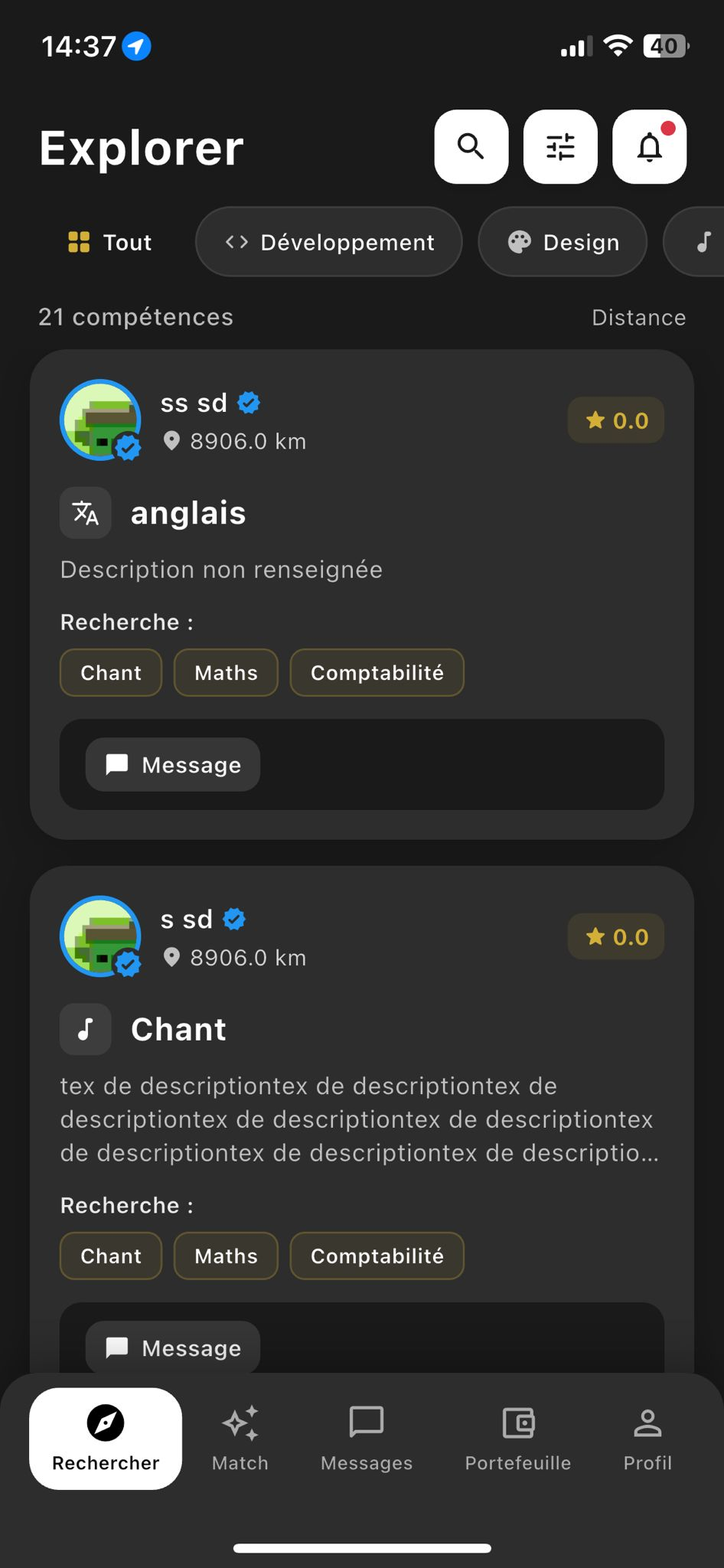SkillSwap Explorer - Découvrez les compétences